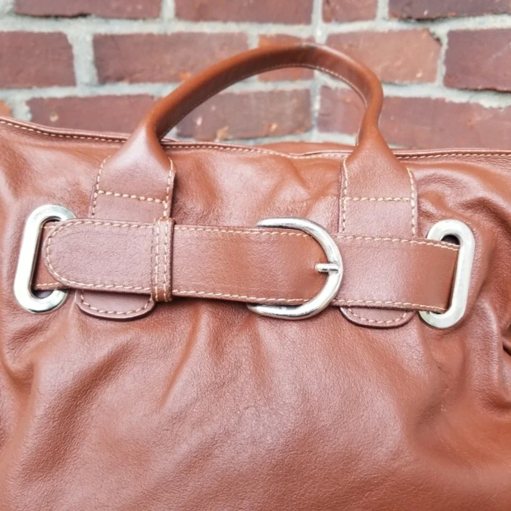 Paravidino Italian Leather Satchel Bag